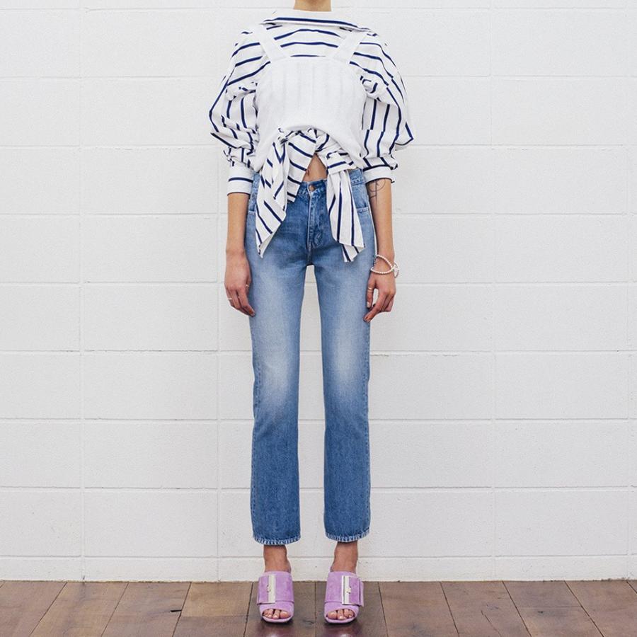 UNUSED アンユーズド 18AW 日本製 STRIPE SHIRTS コットンシルクストライプシャツ US1486 0 ホワイト/ネイビー 長袖 バックスリット g10410 |  | 08