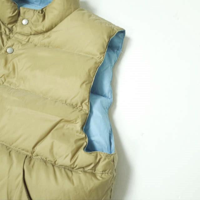 BEAMS BOY ビームスボーイ 20AW ナイロンタフタ リバーシブルダウンベスト 13-06-0203-803 ONE SIZE BEIGE/SAX アウター g10438 |  | 05