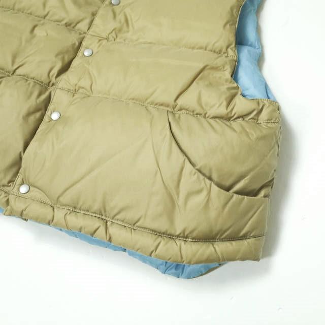 BEAMS BOY ビームスボーイ 20AW ナイロンタフタ リバーシブルダウンベスト 13-06-0203-803 ONE SIZE BEIGE/SAX アウター g10438 |  | 06