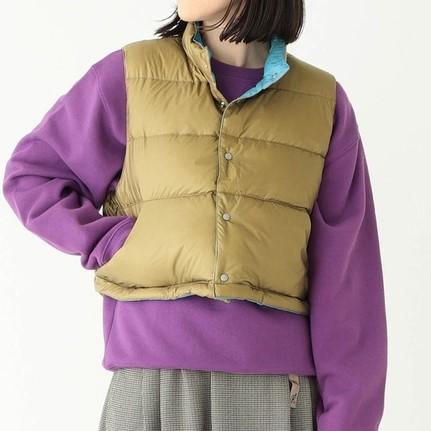 BEAMS BOY ビームスボーイ 20AW ナイロンタフタ リバーシブルダウンベスト 13-06-0203-803 ONE SIZE BEIGE/SAX アウター g10438 |  | 09
