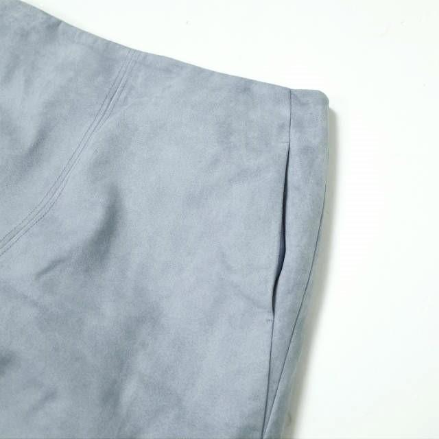 Demi-Luxe BEAMS デミルクス ビームス 19AW 日本製 エコスエードスカート 68-27-0456-126 38 ブルー スリット ロング Aライン g10440 |  | 02