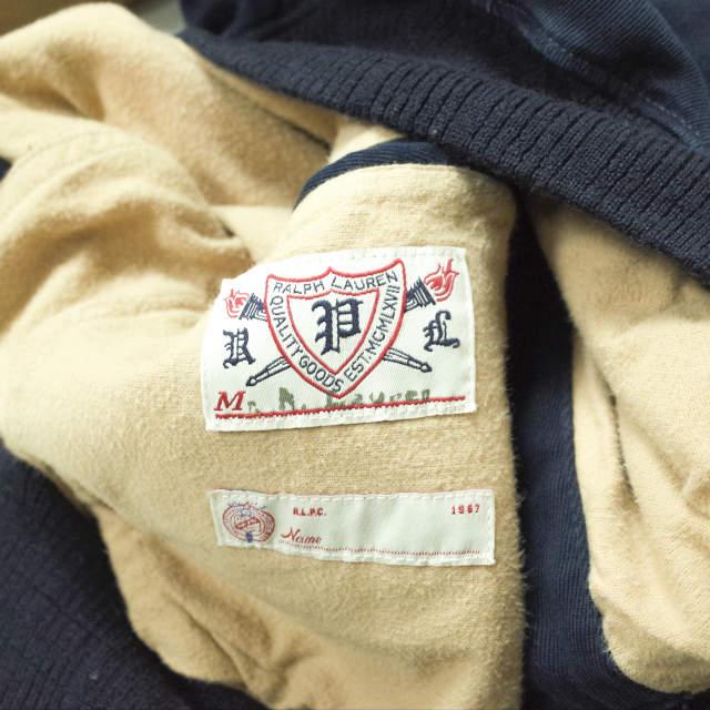 POLO RALPH LAUREN ポロラルフローレン カウレザーレターマンジャケット S ネイビー 袖レザー スタジャン アワード ブルドッグ g10475 |  | 06