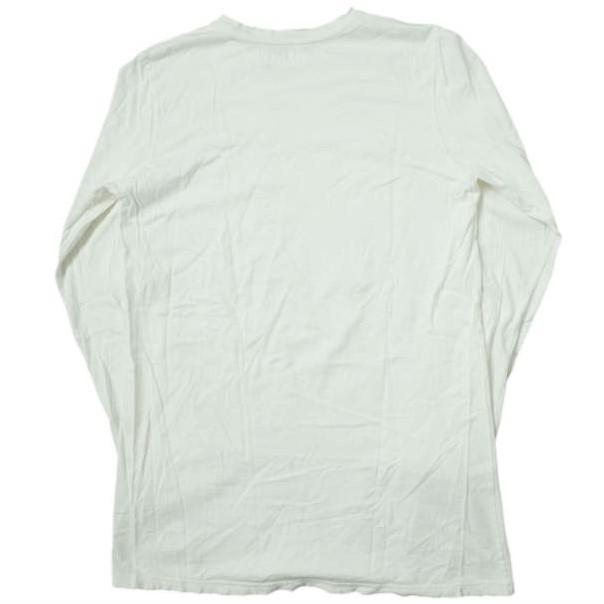 PERVERZE パーバーズ 日本製 ダメージ加工ロングスリーブTシャツ 0119012001 Free ホワイト 長袖 クルーネック