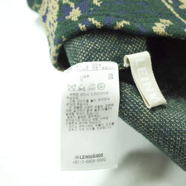 LEINWANDE ラインヴァンド ジャガードニットビスチェ 0218030505 Free グリーン ウエストバンド トップス g10534 |  | 06