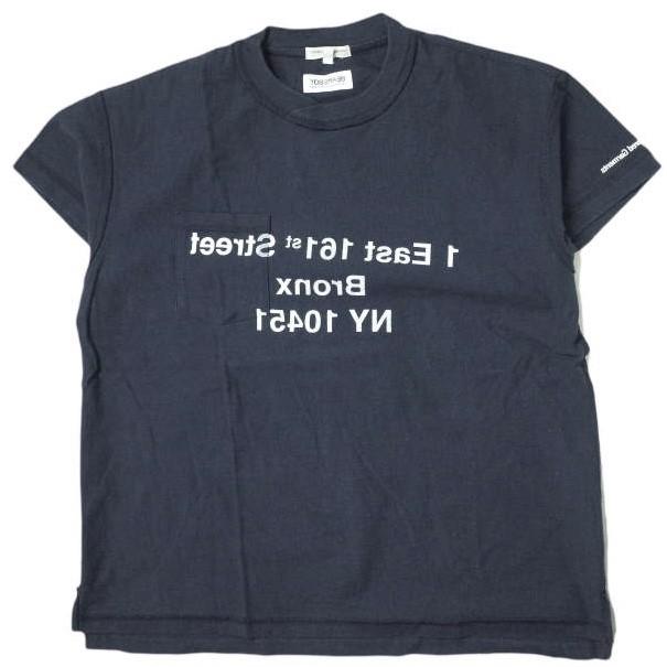 Engineered Garments x BEAMS BOY エンジニアードガーメンツ 19SS 別注 BACK MILLOR T-SHIRT バックミラーTシャツ ネイビー 反転 g10554 | 