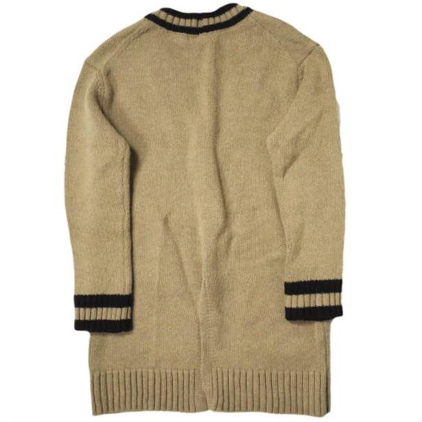 CINOH チノ 18AW V Neck Leather Pocket Knit Vネックレザーポケットニット 18WKN032 ベージュ セーター スリット ウール ロング g10569 |  | 01