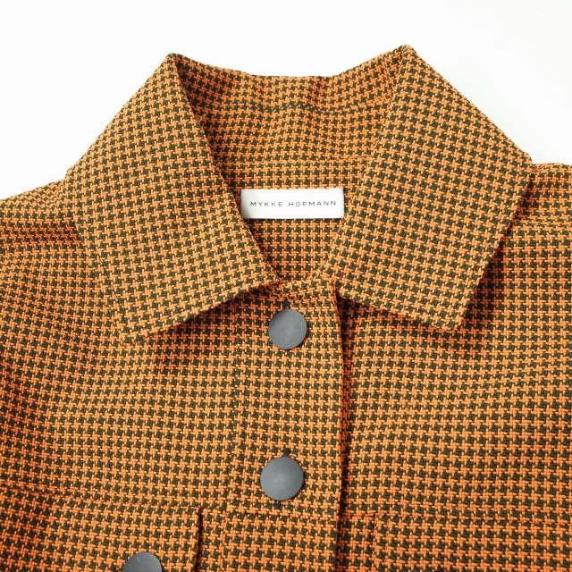 MYKKE HOFMANN ミケホフマン ハウンドトゥースチェックジャケット 64-16-0266-055 XXS/XS オレンジ 千鳥格子 トラッカー ブルゾン g10574 |  | 02