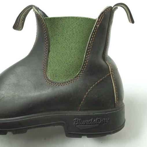 BLUNDSTONE ブランドストーン サイドゴアブーツ 000326 UK3(22.5-23cm) ダークブラウン/グリーン 撥水 オイルドレザー シューズ g10584 |  | 05