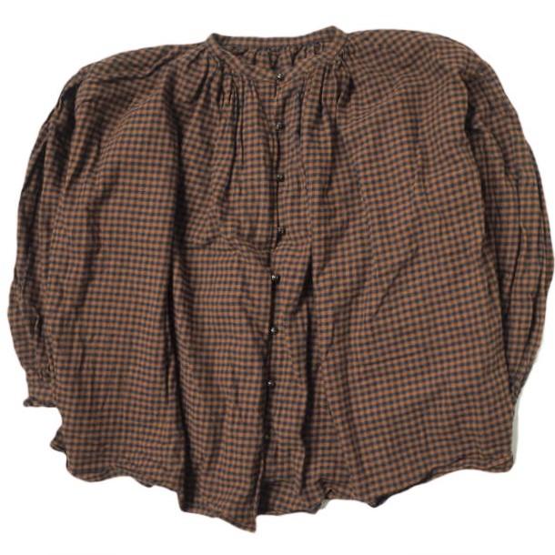 BEAMS BOY ビームスボーイ 20AW チェックギャザースモック 13-11-1390