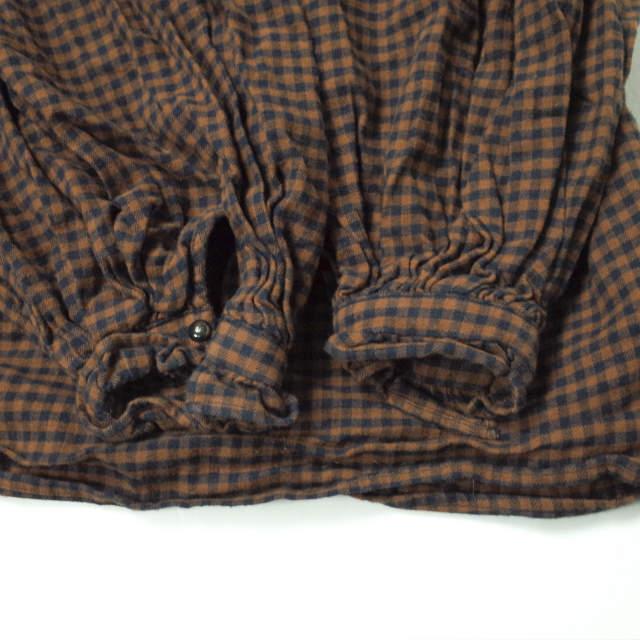 BEAMS BOY ビームスボーイ 20AW チェックギャザースモック 13-11-1390