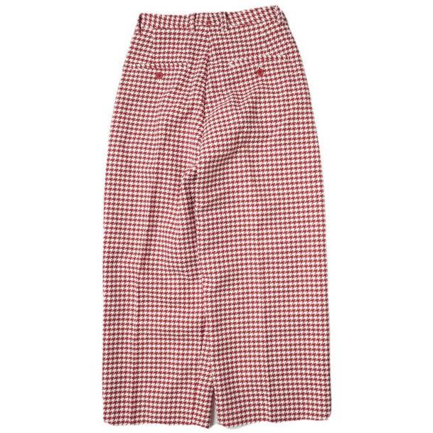 BEAMS BOY ビームスボーイ 19AW ポリエステルレーヨン ハウンドトゥーススラックス 13-23-0092-803 0 レッド パンツ 千鳥格子 g10603 |  | 01