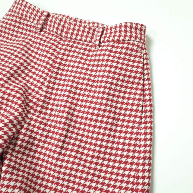 BEAMS BOY ビームスボーイ 19AW ポリエステルレーヨン ハウンドトゥーススラックス 13-23-0092-803 0 レッド パンツ 千鳥格子 g10603 |  | 03
