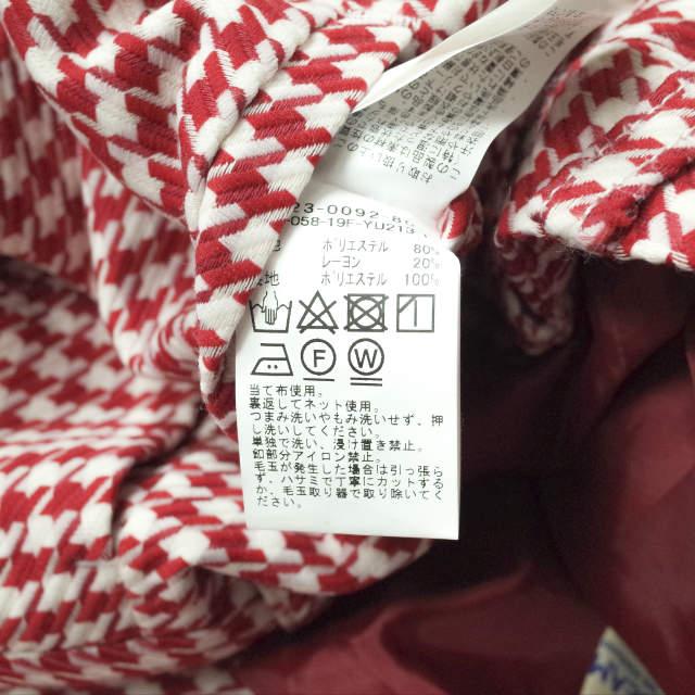 BEAMS BOY ビームスボーイ 19AW ポリエステルレーヨン ハウンドトゥーススラックス 13-23-0092-803 0 レッド パンツ 千鳥格子 g10603 |  | 07