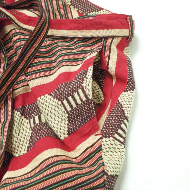 Engineered Garments エンジニアードガーメンツ 20SS エスニックジャガード ロングラップエプロンスカート 1 レッド 巻き g10681 |  | 03