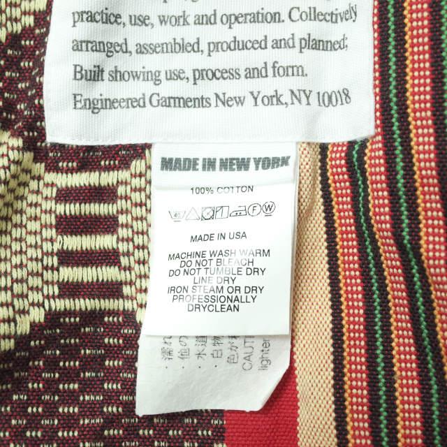 Engineered Garments エンジニアードガーメンツ 20SS エスニックジャガード ロングラップエプロンスカート 1 レッド 巻き g10681 |  | 05