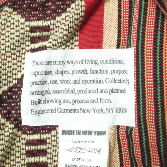 Engineered Garments エンジニアードガーメンツ 20SS エスニックジャガード ロングラップエプロンスカート 1 レッド 巻き g10681 |  | 06