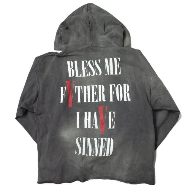 SAINT MICHAEL セントマイケル ヴィーロン 22SS HOODIE VLONE スウェットプルオーバーパーカー SM-S22-0000-070 XL BLACK Mxxxxxx g10685 |  | 01