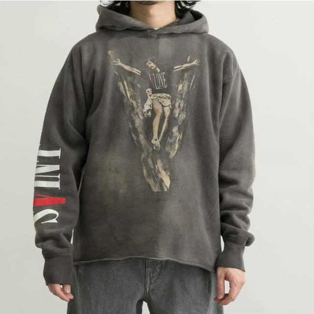 SAINT MICHAEL セントマイケル ヴィーロン 22SS HOODIE VLONE スウェットプルオーバーパーカー SM-S22-0000-070 XL BLACK Mxxxxxx g10685 |  | 08