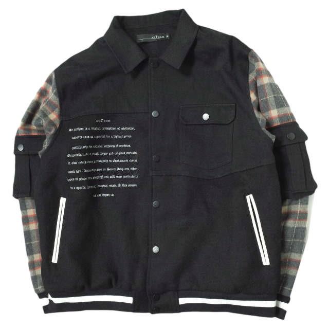 anThem x ROYAL FLASH アンセム ロイヤルフラッシュ 22AW 別注 MA1 BZ ハイブリッドジャケット M MA-1 スタジャン デニムジャケット g10687 | 