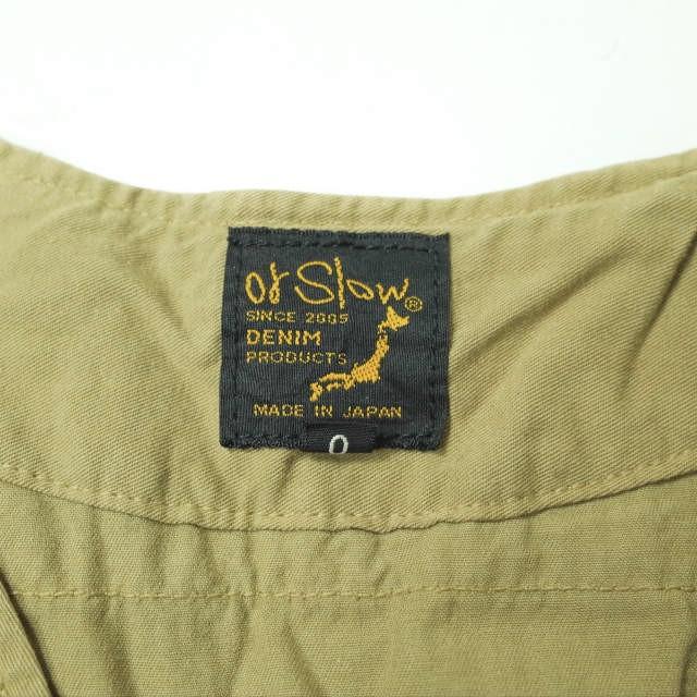 orslow オアスロウ 日本製 BOY SCOUT SHIRTS ボーイスカウトシャツ 0 KHAKI 半袖 ノーカラー トップス g10702 |  | 02