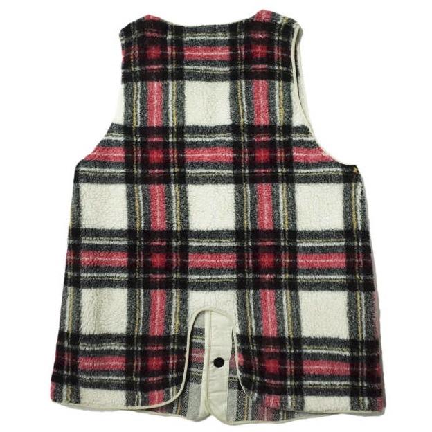 BEAMS BOY ビームスボーイ 19AW チェックボアフリースライナーベスト 13-06-0172-370 ONE SIZE IVORY ジレ タータンチェック g10722 |  | 01
