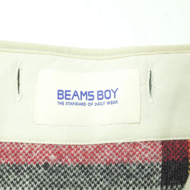 BEAMS BOY ビームスボーイ 19AW チェックボアフリースライナーベスト 13-06-0172-370 ONE SIZE IVORY ジレ タータンチェック g10722 |  | 02