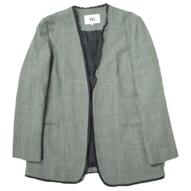 RBS Ray BEAMS アールビーエス レイビームス 18AW ノーラペルジャケット 63-16-0010-747 1 グレー テーラード アウター g10757 | 