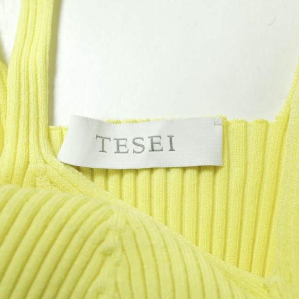 TESEI テセイ イタリア製 リブニットトップス T0306 タンクトップ 61-05-0177-986 Free イエロー キャミソール トップス g10760 |  | 02