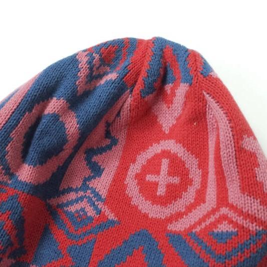 Vivienne Westwood ヴィヴィアンウエストウッド コットンアクリル ニットキャップ ?26-041-67845 幾何学柄 ビーニー ニット帽 g10763 |  | 03