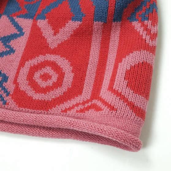 Vivienne Westwood ヴィヴィアンウエストウッド コットンアクリル ニットキャップ ?26-041-67845 幾何学柄 ビーニー ニット帽 g10763 |  | 04