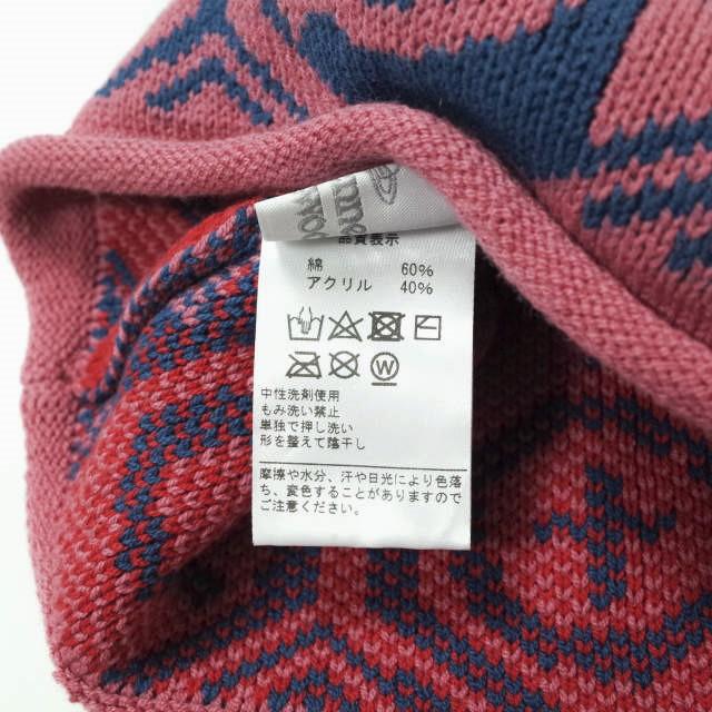 Vivienne Westwood ヴィヴィアンウエストウッド コットンアクリル ニットキャップ ?26-041-67845 幾何学柄 ビーニー ニット帽 g10763 |  | 07