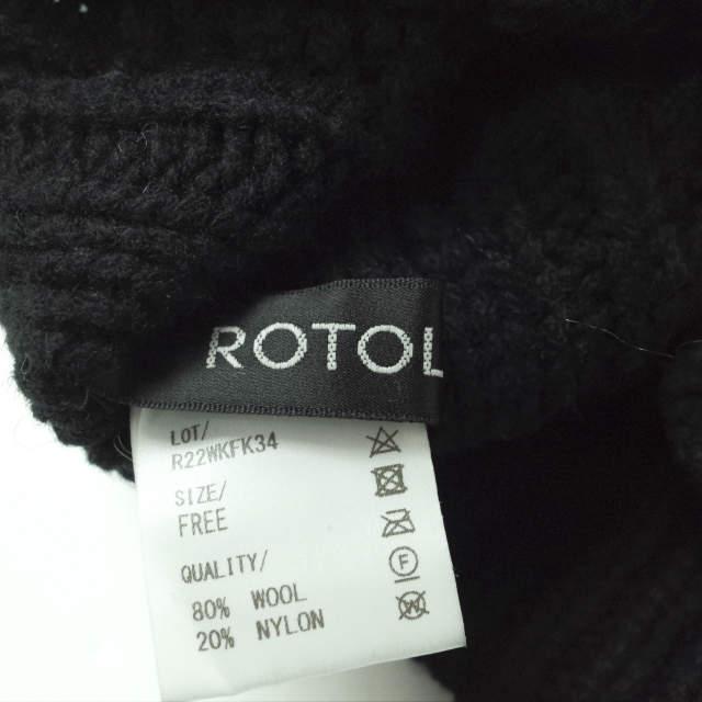 ROTOL ロトル 22AW KNIT BALACLAVA アランニット フードバラクラバ R22WKFK34 Free ブラック 帽子 g10764 |  | 06