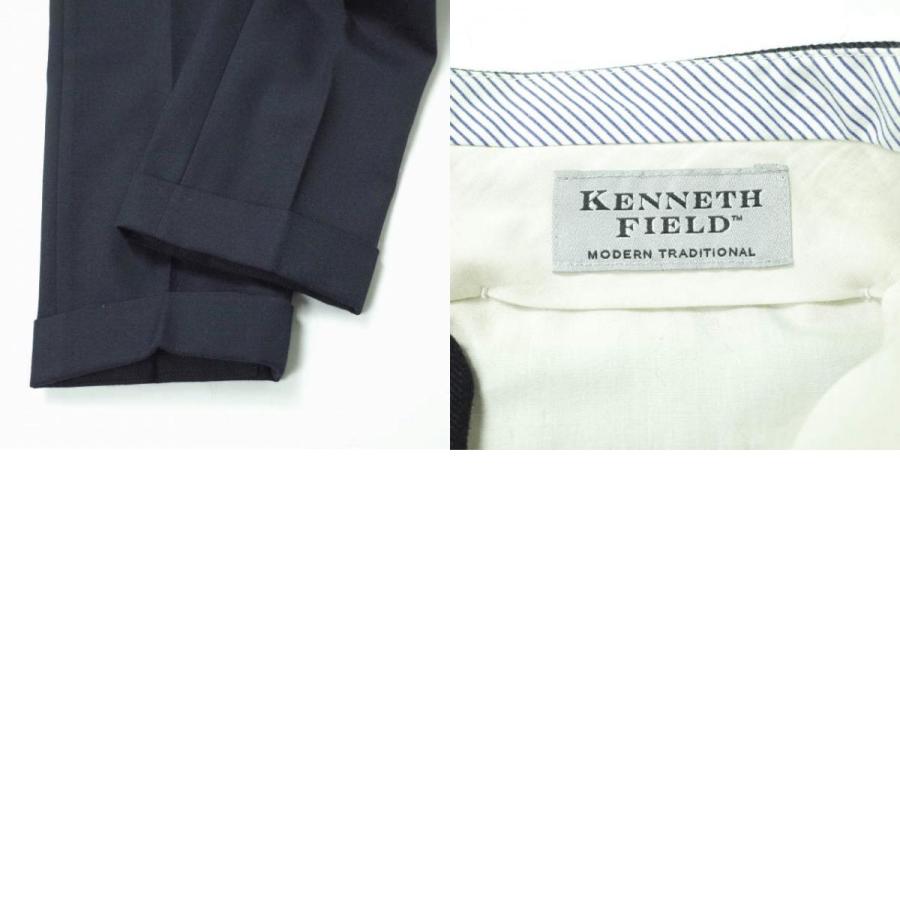 KENNETH FIELD ケネスフィールド WOOL SERGE SUITS 60s SPORTS COAT ＆ TRIM TROUSER 1P JK(36)/PT(31) NAVY スーツ セットアップ g10772 |  | 09
