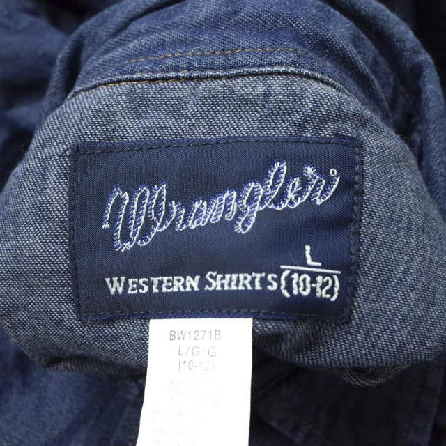 Wrangler ラングラー BOY'S DENIM WESTERN SHIRT ボーイズサイズ Wrangler ラングラー BOY'S DENIM WESTERN SHIRT ボーイズサイズ