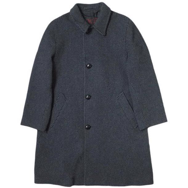 MP di Massimo Piombo エムピー ディ マッシモピオンボ イタリア製 BAL DIAGONAL COAT ウールステンカラーコート 48 NAVY/GRAY g10855 | 