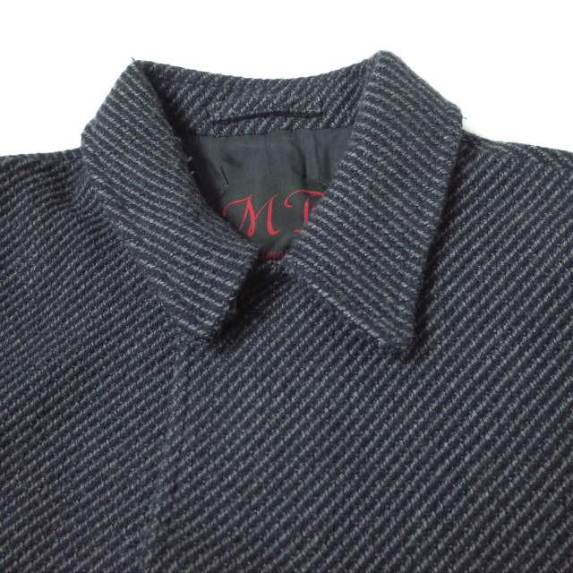 MP di Massimo Piombo エムピー ディ マッシモピオンボ イタリア製 BAL DIAGONAL COAT ウールステンカラーコート 48 NAVY/GRAY g10855 |  | 03