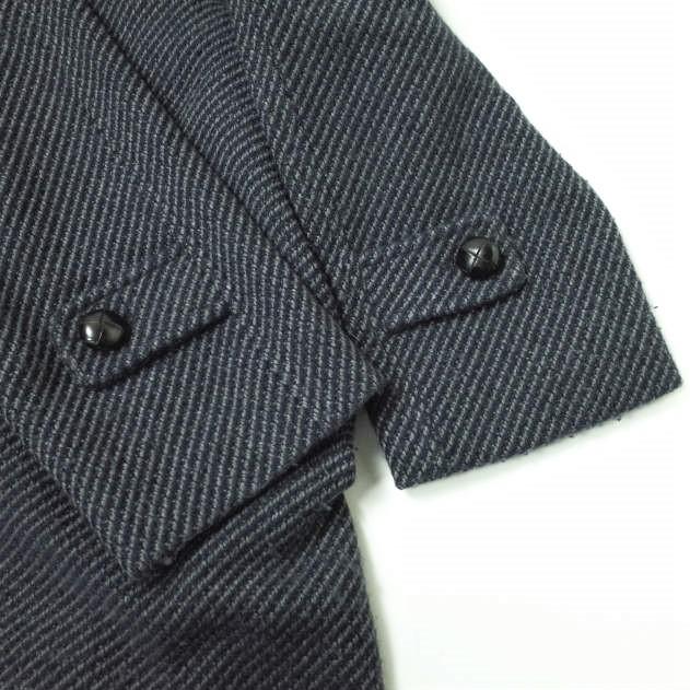 MP di Massimo Piombo エムピー ディ マッシモピオンボ イタリア製 BAL DIAGONAL COAT ウールステンカラーコート 48 NAVY/GRAY g10855 |  | 06