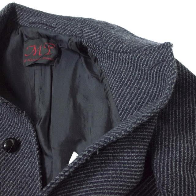 MP di Massimo Piombo エムピー ディ マッシモピオンボ イタリア製 BAL DIAGONAL COAT ウールステンカラーコート 48 NAVY/GRAY g10855 |  | 07