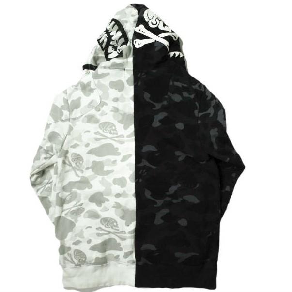 A BATHING APE x NEIGHBORHOOD ア ベイシング エイプ ネイバーフッド 18AW NHBP . CAMO SHARK ZIP HOODED カモシャーク ジップパーカー 2XL |  | 01