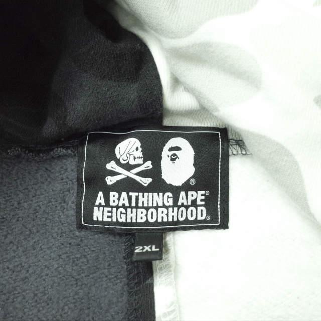 A BATHING APE x NEIGHBORHOOD ア ベイシング エイプ ネイバーフッド 18AW NHBP . CAMO SHARK ZIP HOODED カモシャーク ジップパーカー 2XL |  | 07