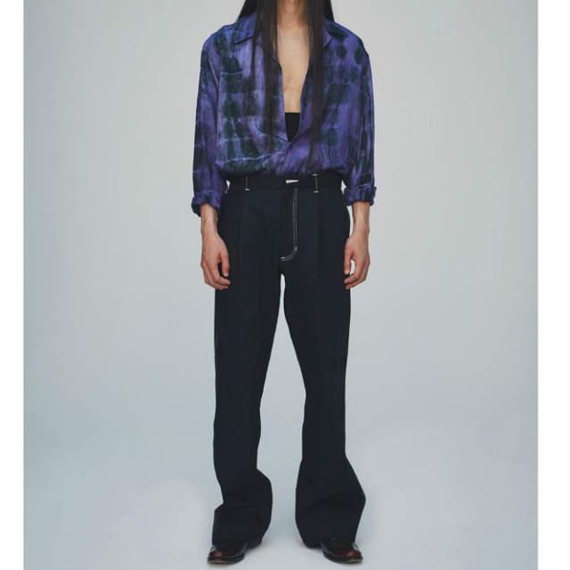 新品 SASQUATCHfabrix. サスクワァッチファブリックス ORIENTAL TIE DYE OPEN COLLAR SHIRT オープンカラーシャツ 20SS-SY9-007 M g10911 |  | 08