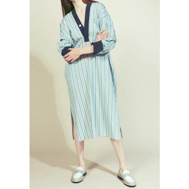 beautiful people ビューティフルピープル 19SS REGIMENTAL STRIPE SPRIT シャツドレス 1925104001 38 ストライプ ワンピース g10950 |  | 07