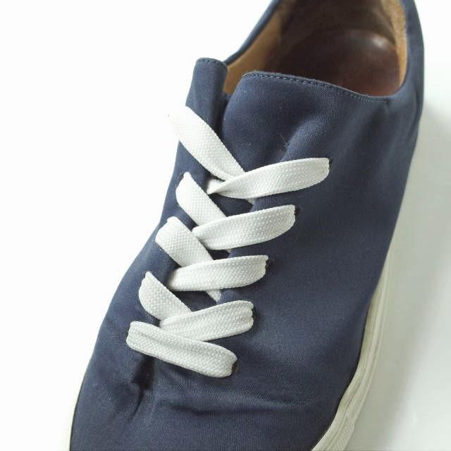 SOLOVIERE ソロヴィエール イタリア製 HERVE EN VILLE エルヴェアンヴィル サテンレースアップスニーカー 37(23.5cm) NAVY シューズ g10960 |  | 05