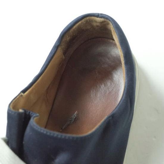 SOLOVIERE ソロヴィエール イタリア製 HERVE EN VILLE エルヴェアンヴィル サテンレースアップスニーカー 37(23.5cm) NAVY シューズ g10960 |  | 06