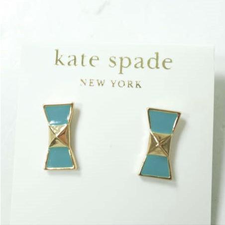 新品 Kate Spade ケイトスペード リボンピアス 両耳用 WBRU7040 ゴールド/ターコイズ アクセサリー g10962 |  | 02