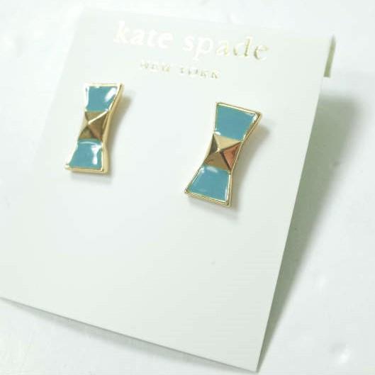 新品 Kate Spade ケイトスペード リボンピアス 両耳用 WBRU7040 ゴールド/ターコイズ アクセサリー g10962 |  | 03