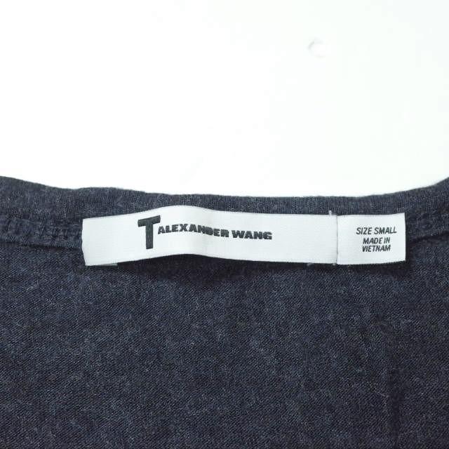 T by ALEXANDER WANG ティーバイアレキサンダーワン レーヨンUネックポケットカットソー 61-04-1342-100 S ネイビー 半袖 Tシャツ g10967 |  | 02