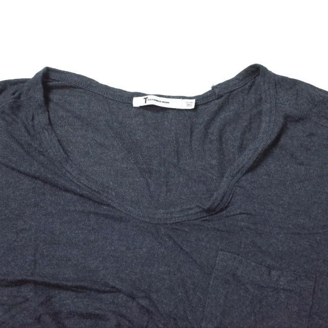 T by ALEXANDER WANG ティーバイアレキサンダーワン レーヨンUネックポケットカットソー 61-04-1342-100 S ネイビー 半袖 Tシャツ g10967 |  | 03