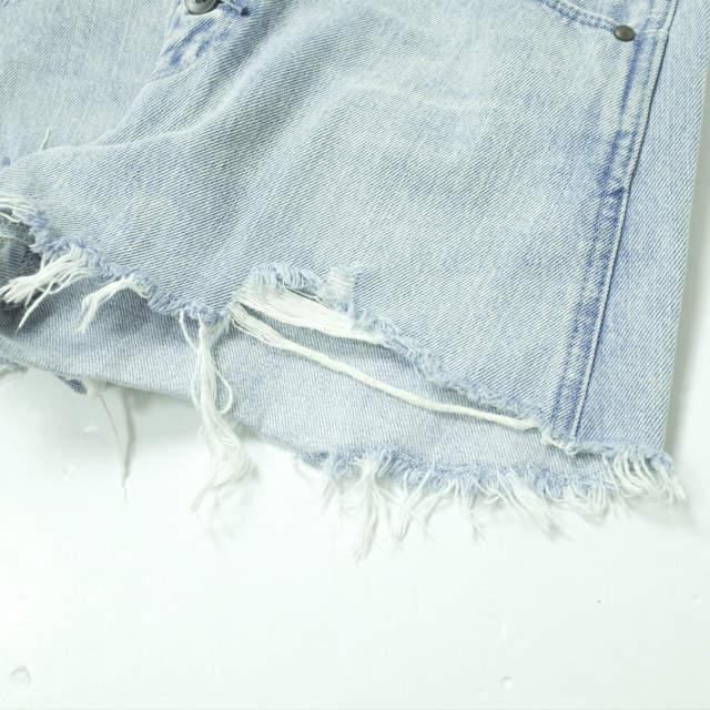 MOUSSY マウジー ハイウエストボタン カットオフデニムショーツ 0107S211-0010 2 Indigo ショートパンツ ダメージ加工 ボトムス g10970 |  | 04