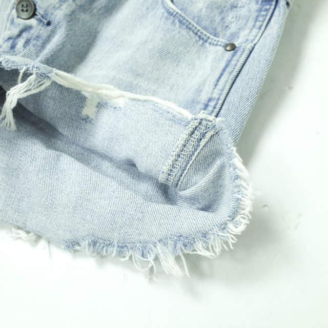 MOUSSY マウジー ハイウエストボタン カットオフデニムショーツ 0107S211-0010 2 Indigo ショートパンツ ダメージ加工 ボトムス g10970 |  | 05
